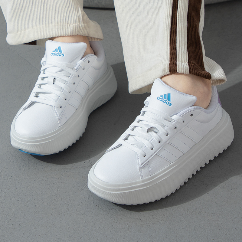Adidas阿迪达斯女鞋新款厚底运动鞋透气休闲鞋低帮板鞋IH7645 ZP