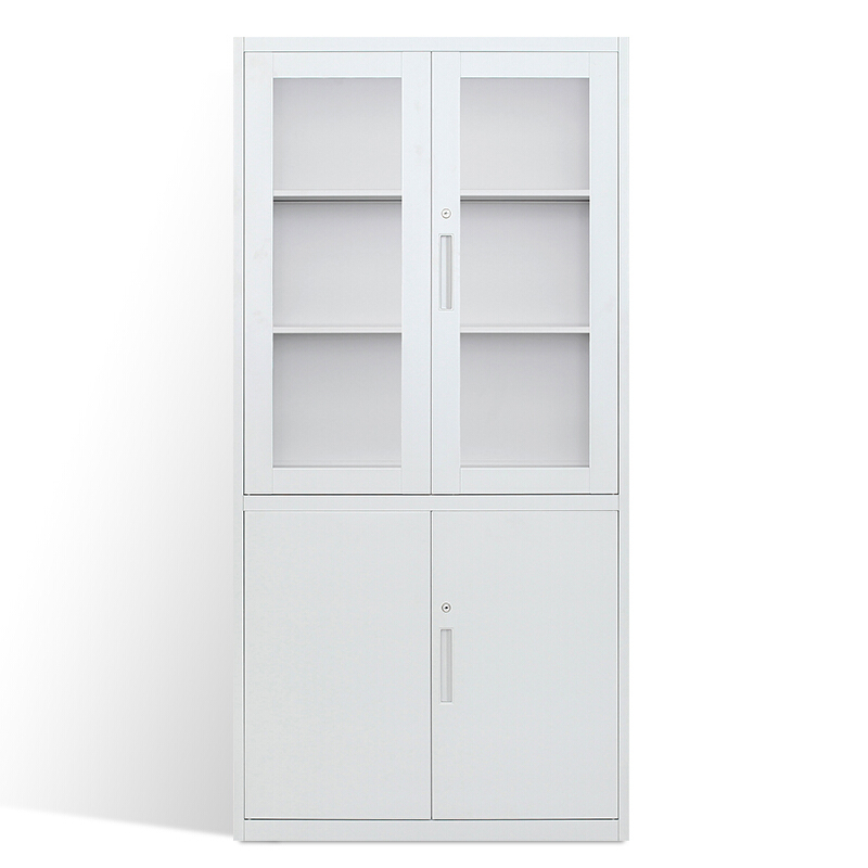 花城办公玻璃文件柜厚款 1850*900*500mm(仅限烟台五区区内配送)