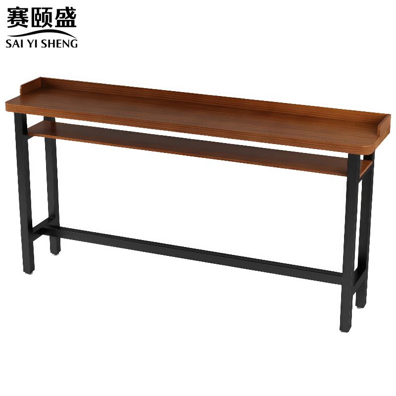 赛颐盛 木质双层吧台桌2500*400*1050mm 张/把