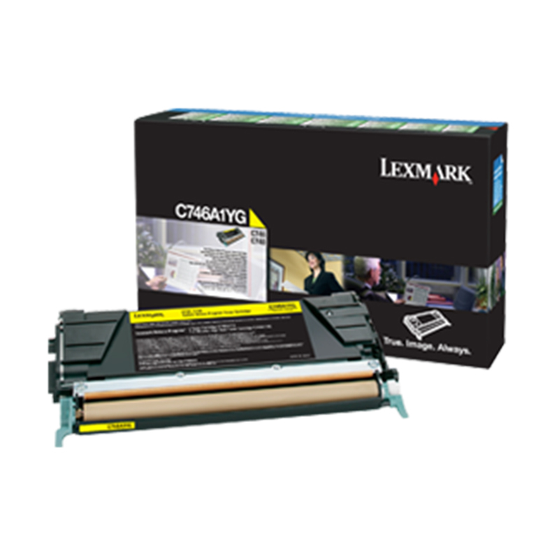 [精选]利盟Lexmark C746/C748彩色激光打印机一体机复印机高容量黑色墨粉碳粉C746H1KG