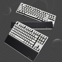 黑峡谷(Hyeku)X3 Pro 三模机械键盘 无线键盘五脚热插拔 吸音棉 87键PBT键帽 桃桃气泡水 BOX流沙金轴