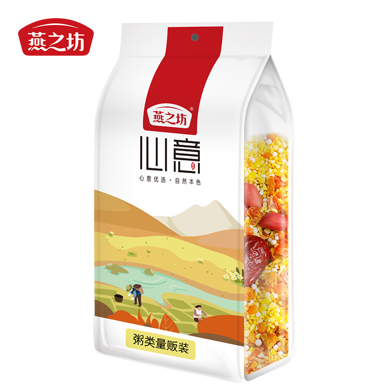 燕之坊小米南瓜粥1kg 南瓜黄小米西米花生仁高清大图