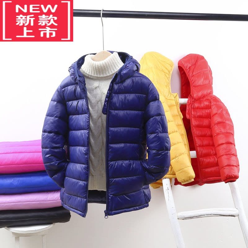 可莉允反季轻薄儿童羽绒棉服中大童男童女童短款宝宝棉衣秋冬外套图片