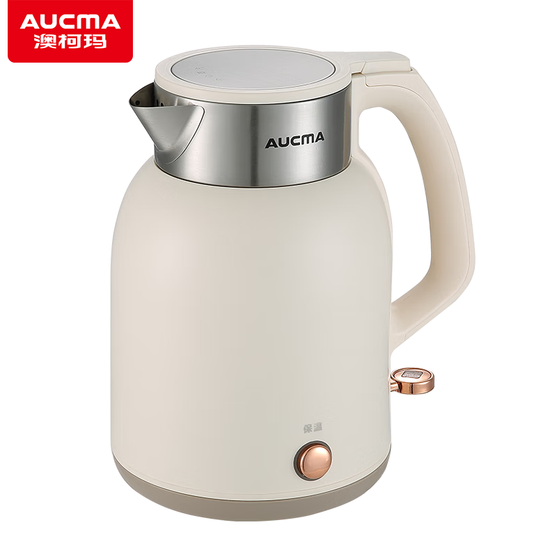 澳柯玛(AUCMA)电水壶2升ADK-1850G9双层壶身无缝内胆电热水壶