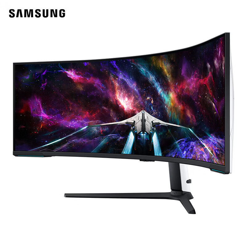 三星(samsung)57英寸 8k 240hz mini led hdr1000 双4k电竞显示器 s57