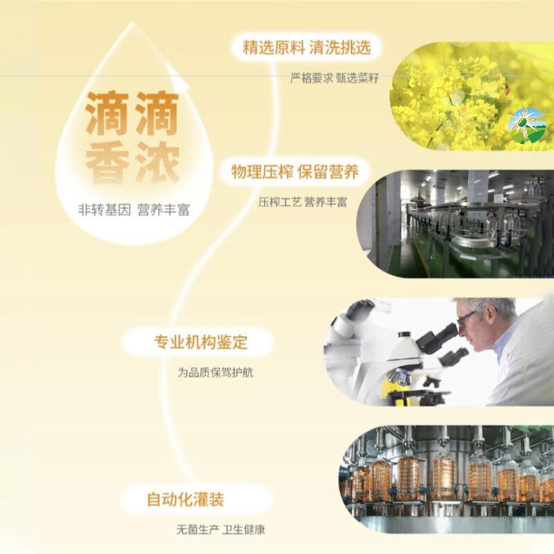 新大羌 小榨香菜籽油5LHC高清大图