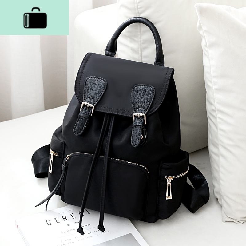 双肩包女2020新款百搭时尚包包防水牛津布休闲旅行女士小背包书包NEWLAKE高清大图