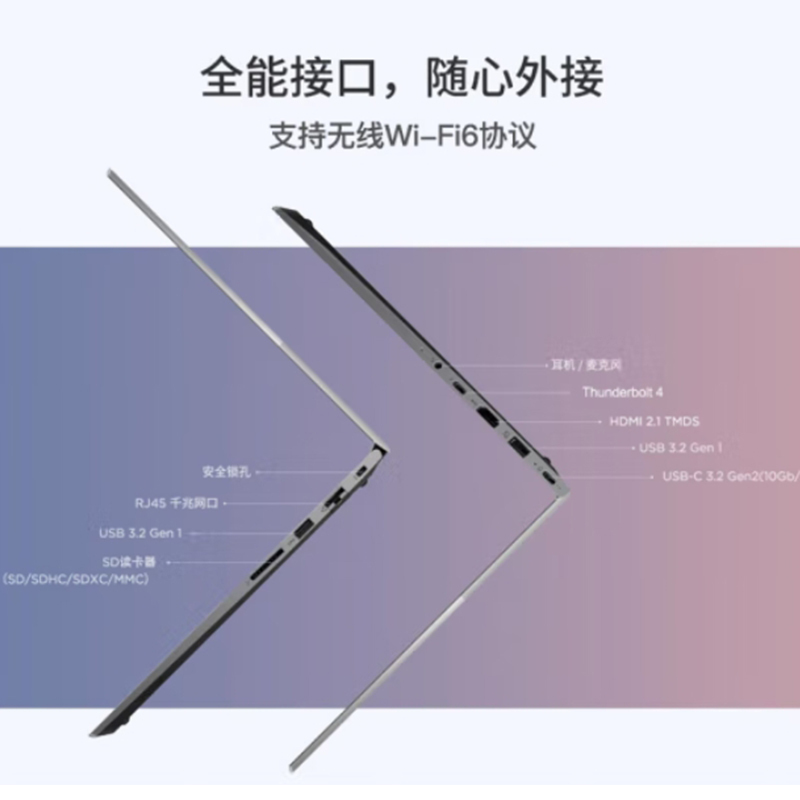 联想ThinkBook16英特尔酷睿i5 16英寸便携轻薄笔记本电脑13代i5-13500H 16G 1T2.5K高色域