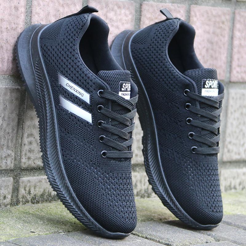 骆驼潮夏季男士透气网鞋防臭飞织网眼鞋洞洞鞋单鞋百搭潮休闲运动鞋子