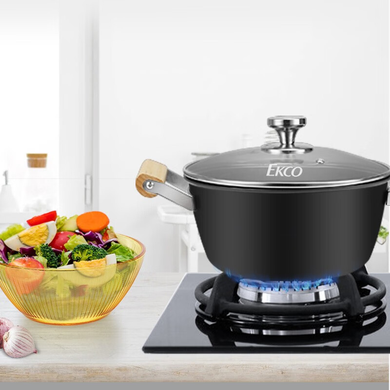 康宁 极之铁锅具 EKCO极之铁汤锅+餐具2件套 EK-JZTTGAMD2DZX/KZ高清大图