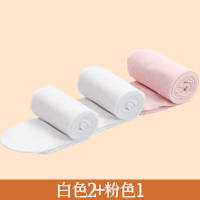浪莎儿童舞蹈袜女童夏季薄款白色舞蹈专用跳舞夏季丝袜黑色连裤袜 小码建议身高72~100cm18-30斤 白+白+粉【升级款】