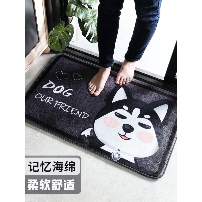 可爱卡通地垫卧室垫卫生间吸水防滑脚垫厕所进口垫子浴室地毯三维工匠高清大图