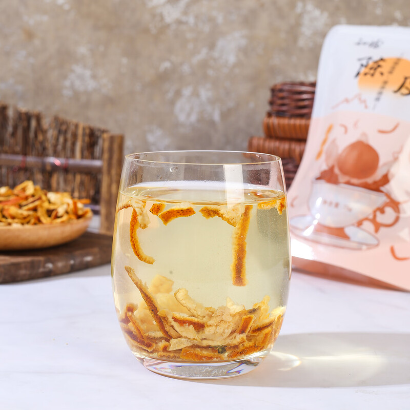 知福陈皮茶新会原产正宗干橘子皮零食花茶泡水 知福陈皮高清大图