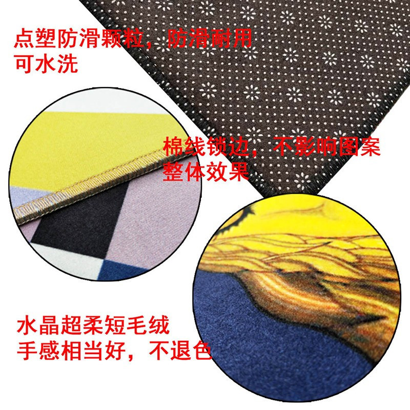 厨房地垫吸水防滑防油厨房脚垫家用门口地门毯进门客厅卧室卫浴门