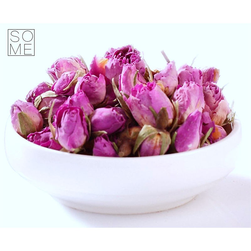 SO ME 玫瑰花茶50g 干玫瑰平阴玫瑰重瓣玫瑰干花泡茶水喝下午茶女性调理美容美颜花草茶食用罐装