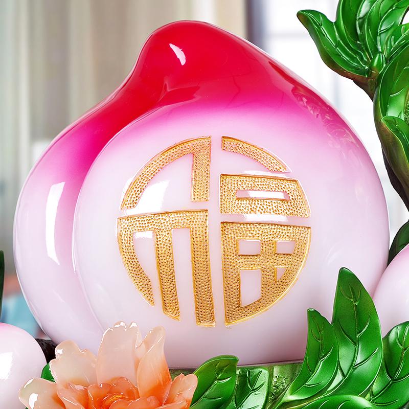 美帮汇寿桃摆件大号长辈祝寿礼品送父母老人60 70 80岁贺寿生日摆设高清大图