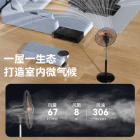 美菱落地扇MPF-DA5040(黑色机械)-D-SD 20寸 铝叶