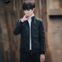 富贵鸟（FUGUINIAO）冬季轻薄羽绒服男短款韩版潮流男装青年帅气立领修身保暖外套