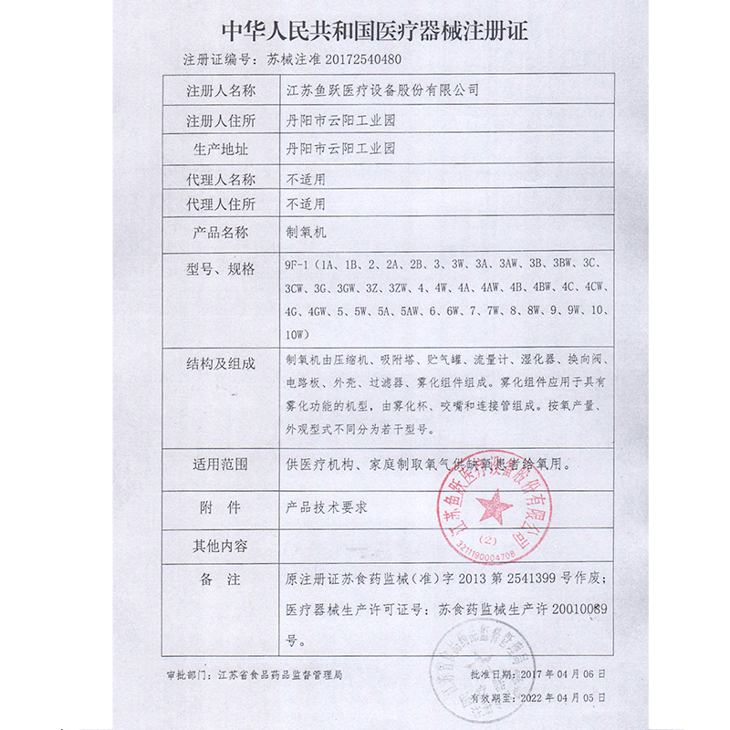 鱼跃(YUWELL) 制氧机 医用级升级款9F-3AW氧气机带雾化3L 老人孕妇学生吸氧机氧气机吸氧器3升机(器械)