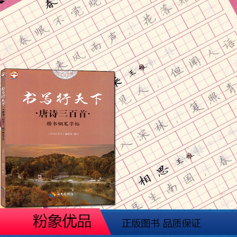 [正版]全新 书写行天下 唐诗三百首钢笔字帖 好字不难练方法关键字帖事半功倍针对基础培养字体规范中小学生高中大学成人特