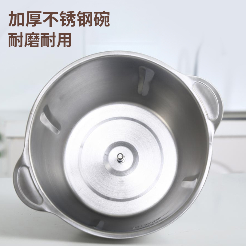 翰乐YR-001多功能不锈钢绞肉机搅拌机 家用绞馅机电动蒜蓉机搅拌机家用搅拌机-2L!高清大图