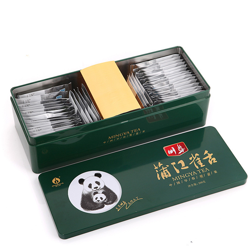 明芽雀舌绿茶2021新茶四川蒲江明前翠芽春茶高山茶原产地罐装200g+50g