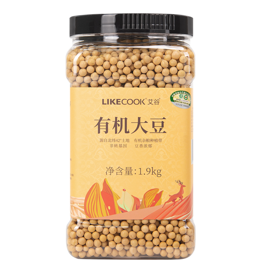 艾谷有机大豆1.9kg 大罐装 可打豆浆高清大图