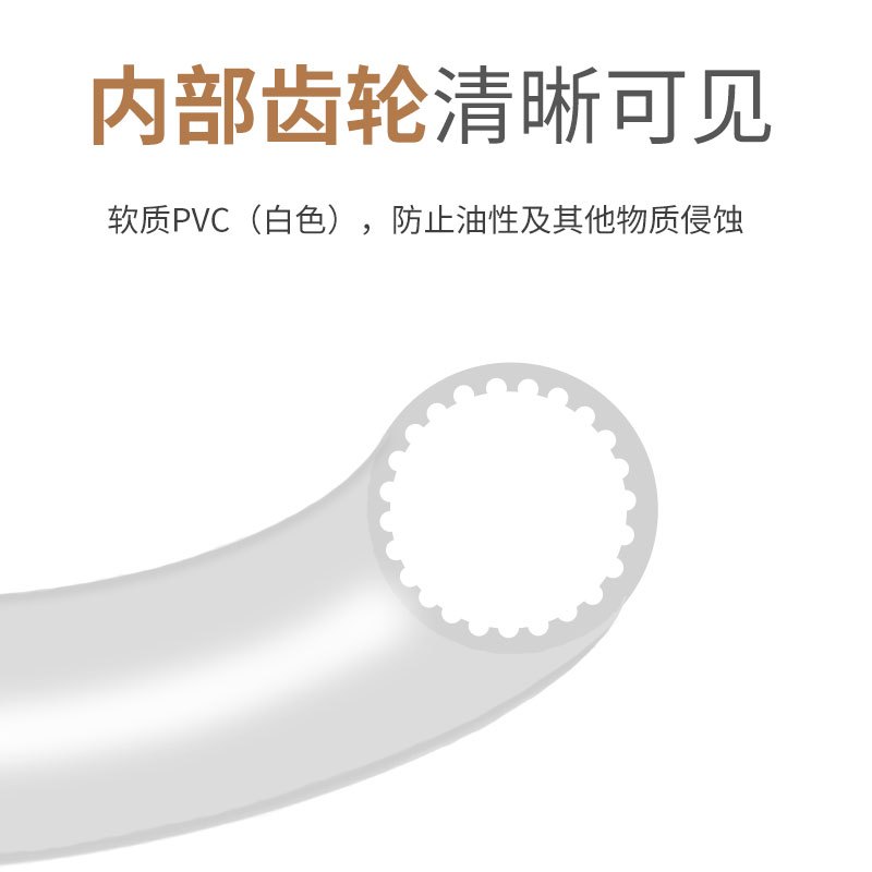 线号管 PVC内齿梅花套管 材质白色适合所有线号机通用阻燃 耐热 导线孔径为4.3~5.2.1kg/卷