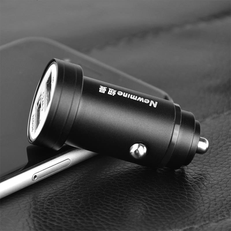 车载充电器快充双USB车充一拖二点烟器式充电头汽车手机电源