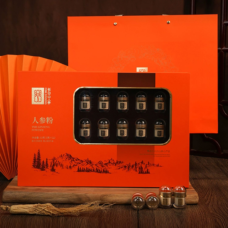 长白山人参人参粉粉质细腻皂苷丰富人参粉63g*1盒高清大图