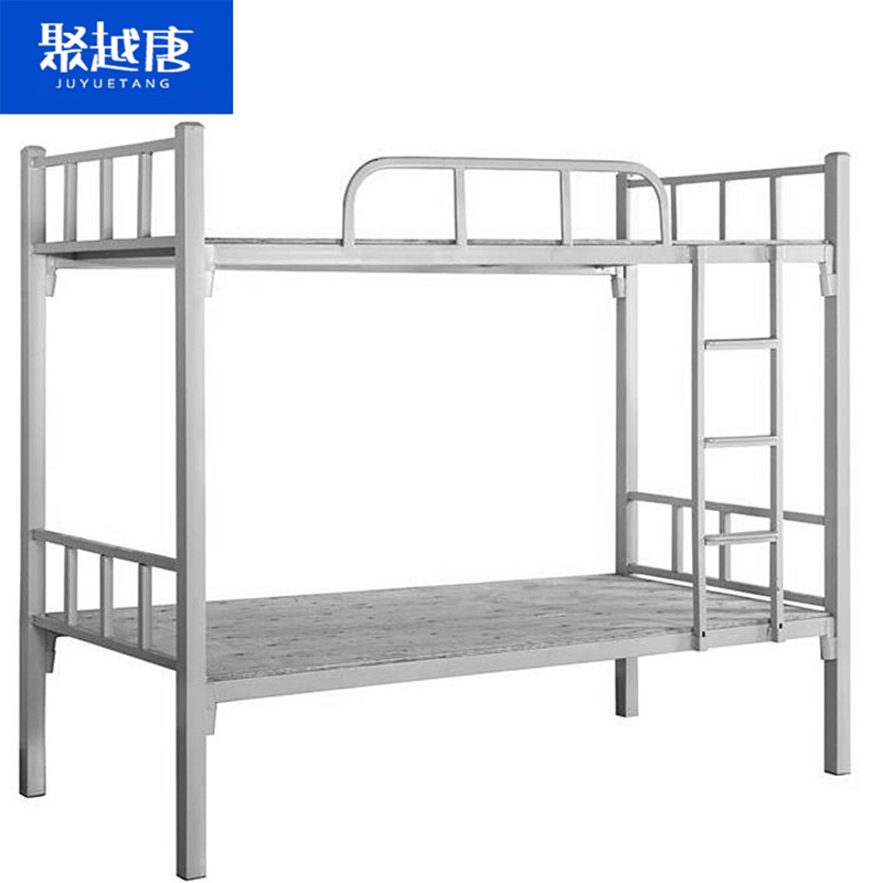 聚越唐JUYUETANG宿舍双层床新款稳固音设计带书桌楼梯床架高清大图