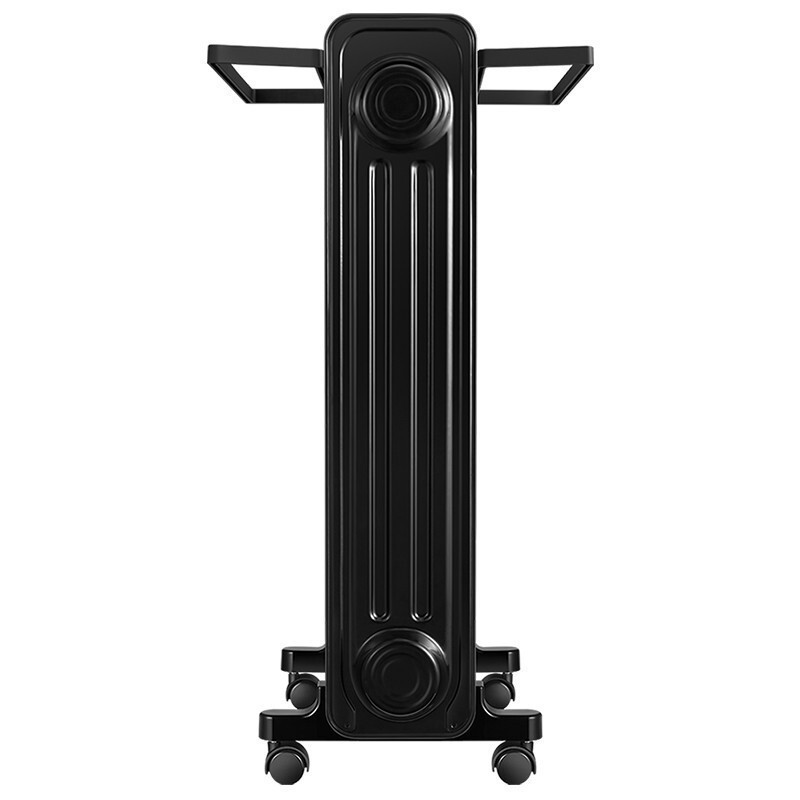 美的(Midea)油汀取暖器HYW22NA 家用电暖器卧室电暖气片13片加宽全屋升温速热油酊油丁取暖电器烘干加湿 曜石黑