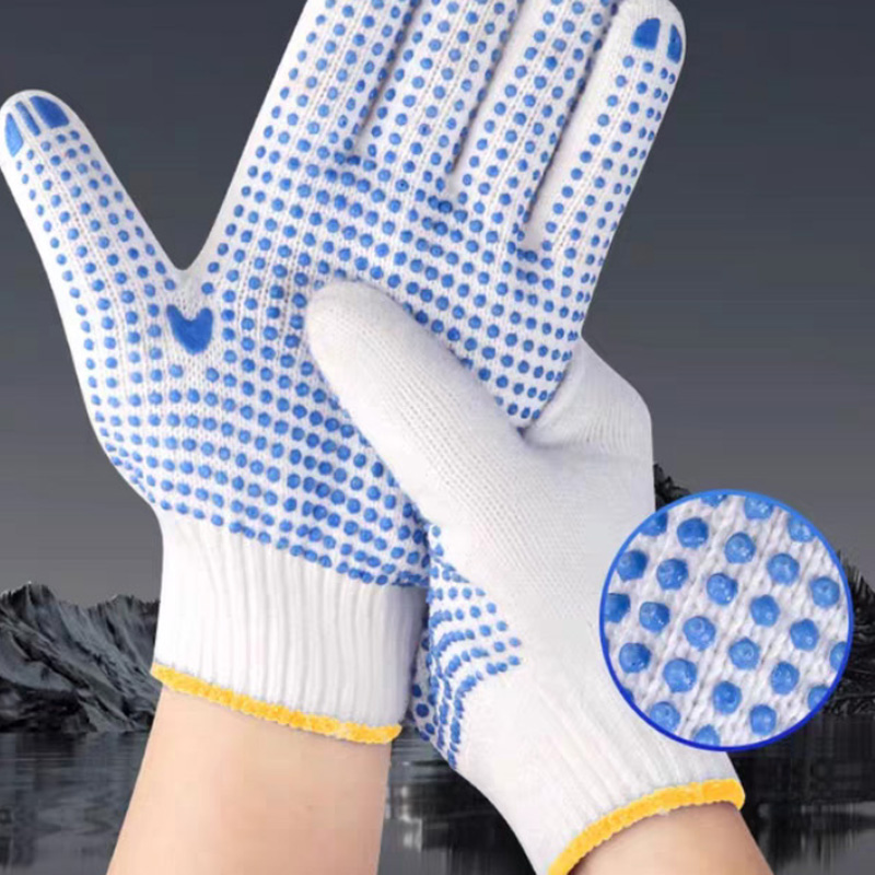 晋涵点胶手套 蓝色-均码 双高清大图