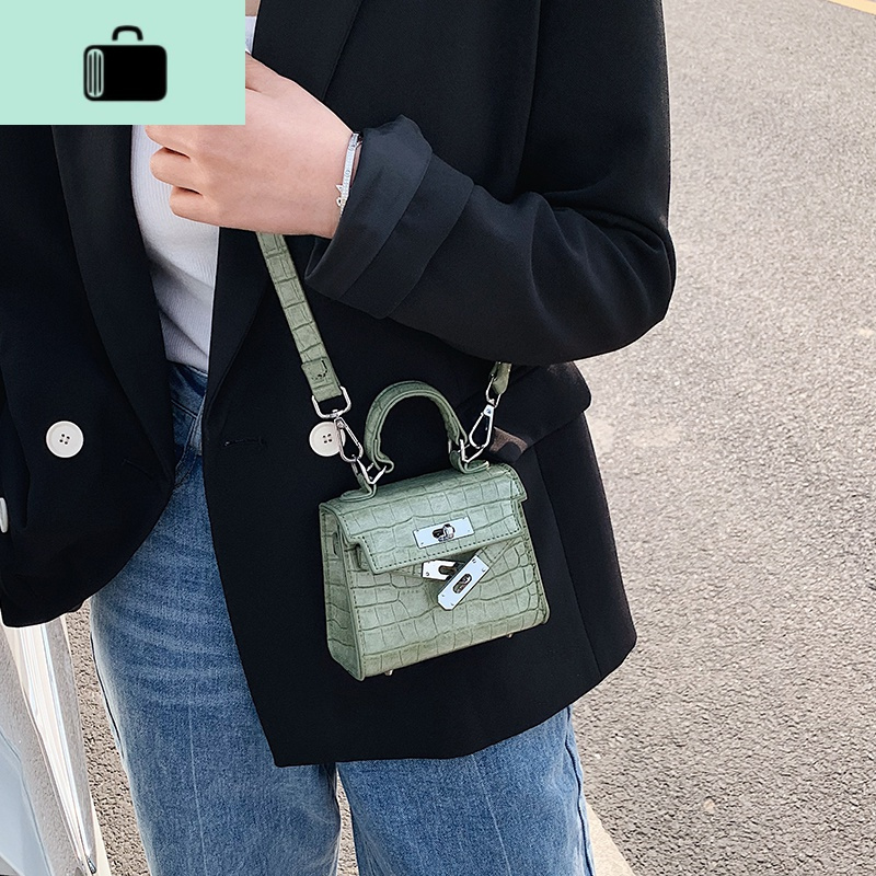 迷你小包包2020新款凯莉女包高级感单肩斜挎包百搭ins时尚手提包NEW LAKE女斜挎包