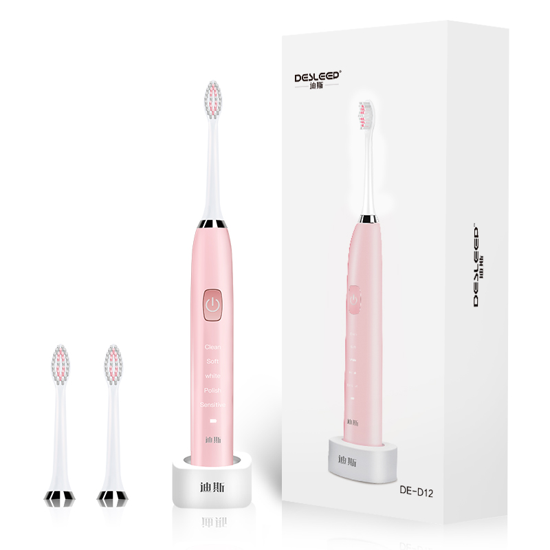 迪斯(Desleep) 美国声波式电动牙刷成人充电式电动牙刷DE-D12七夕情人节男女友礼物 三色可选