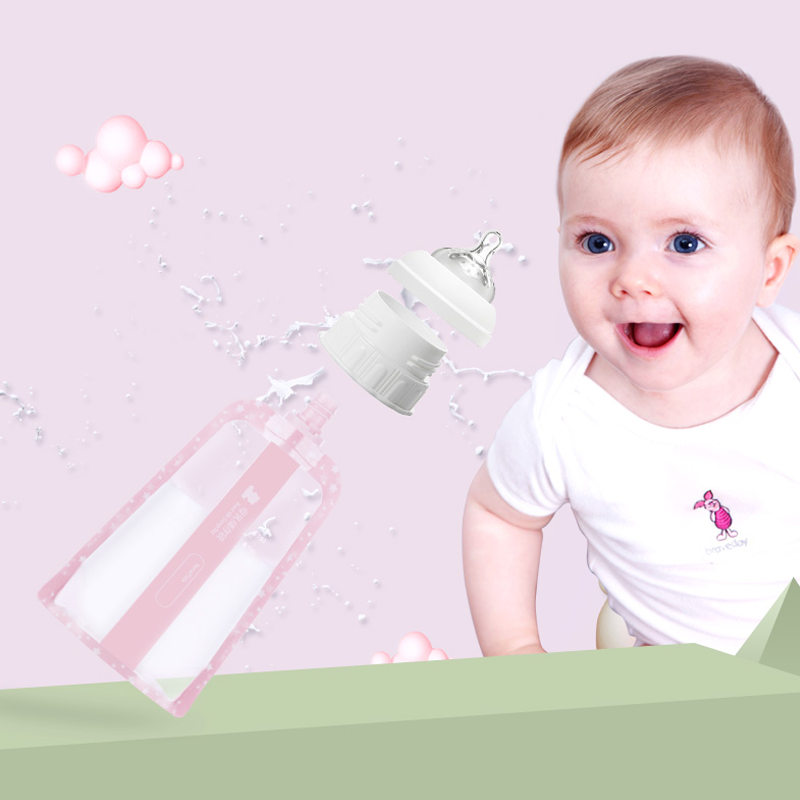 小白熊母乳储存袋/瓶多功能储奶袋/瓶果汁保鲜袋母乳保鲜袋150ml 30pcs09778