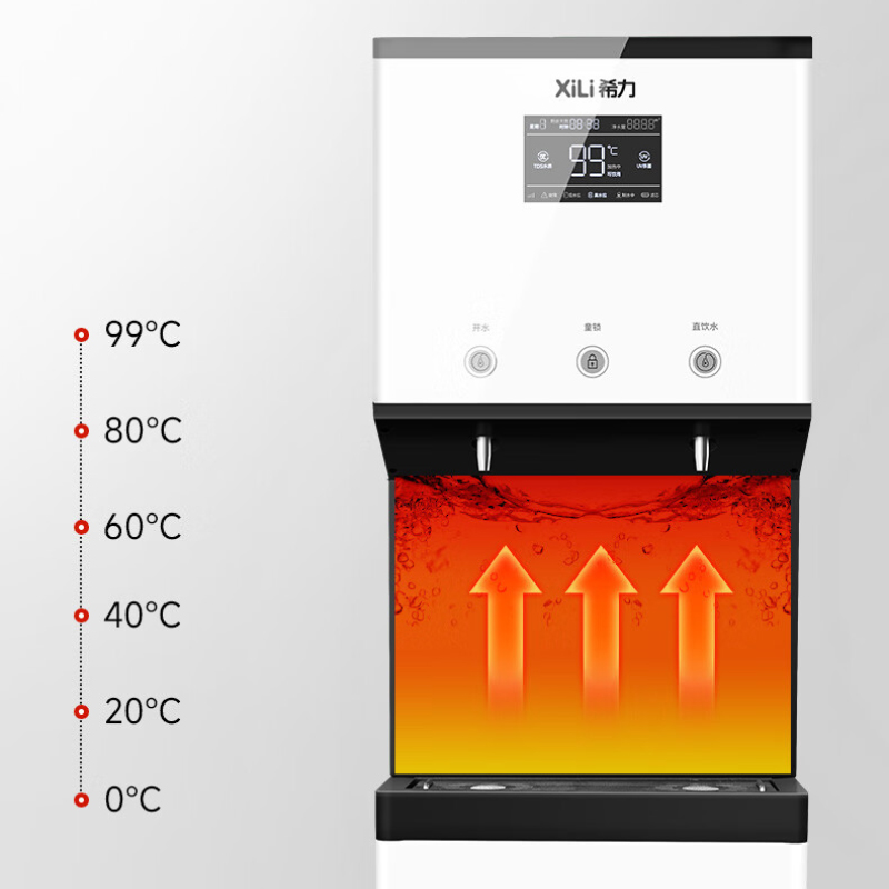 希力商用净水器大型立式RO反渗透过滤加热净水机单位工厂车间直饮水机XL-BX20高清大图