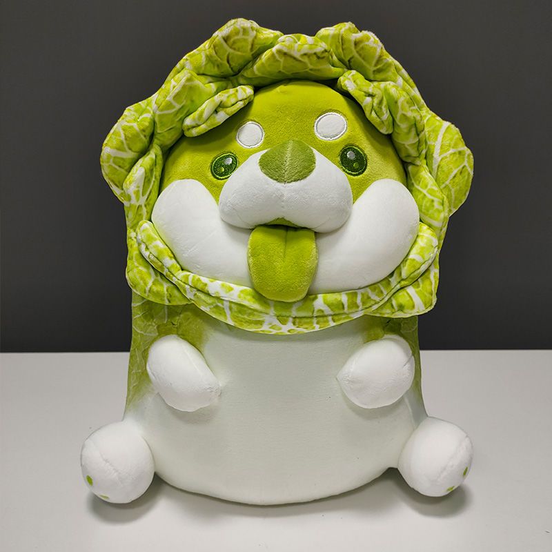 正版蔬菜精灵菜狗娃娃抱枕睡觉抱玩偶七夕礼物白菜狗公仔毛绒玩具