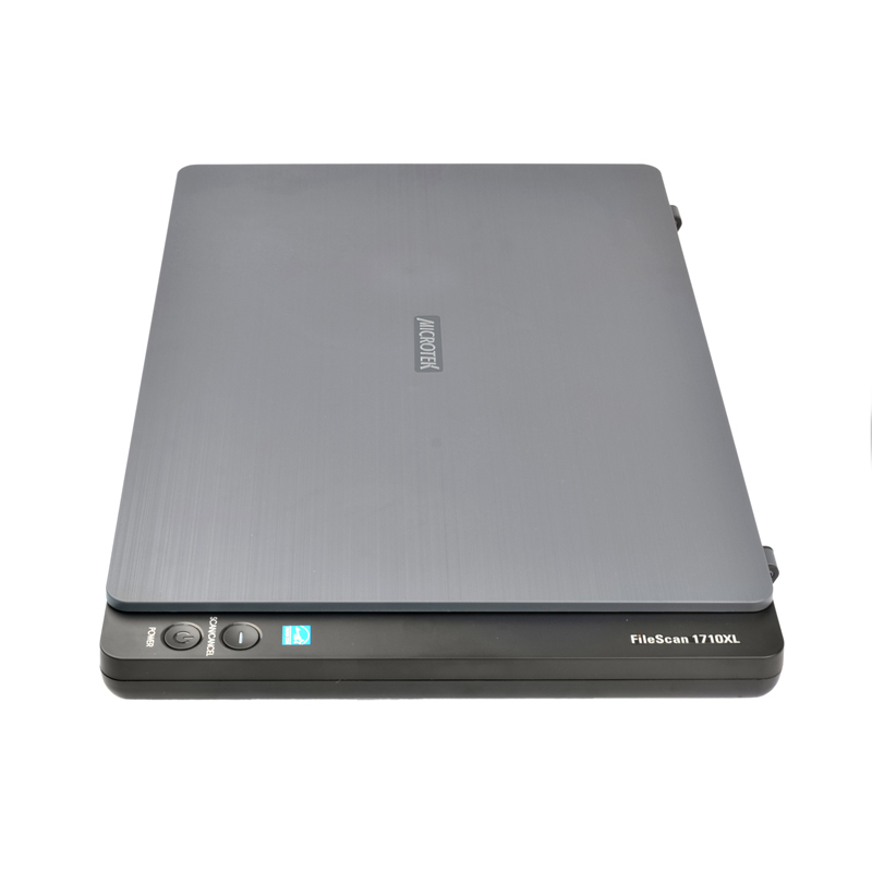 中晶(microtek) FileScan 1710XLA3彩色平台扫描仪1200dpi光学分辨率平板式扫描仪黑色