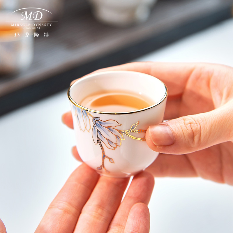 玛戈隆特 进博玉兰茶具-黄金珐琅彩 10头6人份 1.10.553高清大图