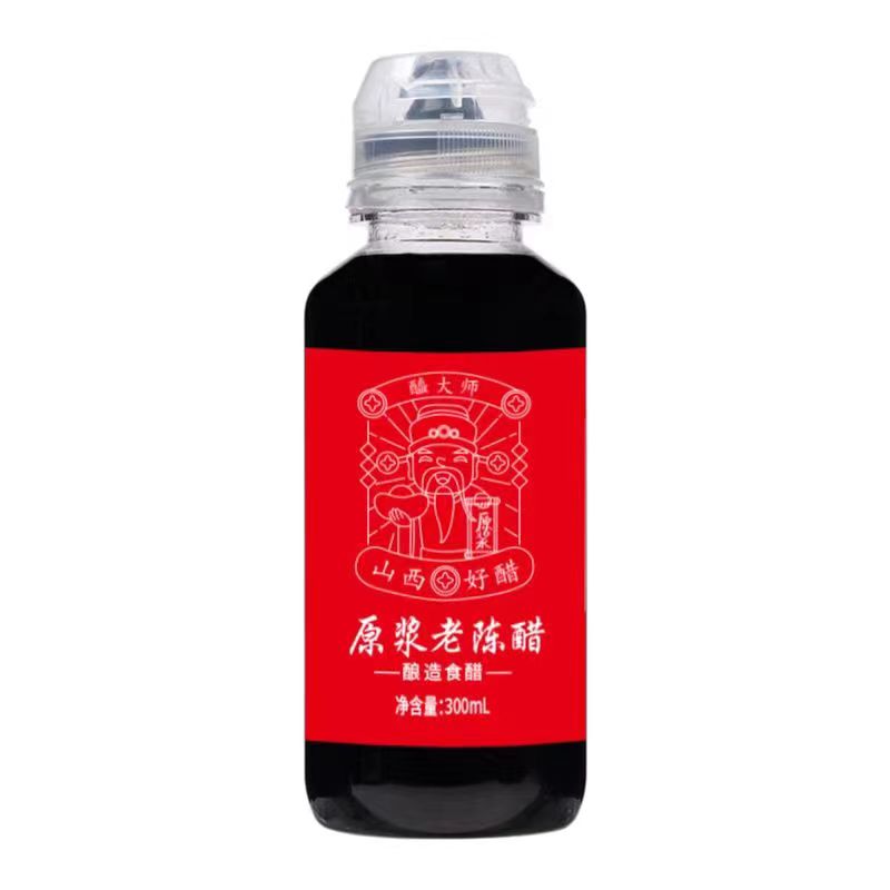 醯大师原浆甜味鲜味老陈醋5年陈酿便携装300ml*3瓶5度粮食酿造5°山西清徐陈醋旅行醋高清大图