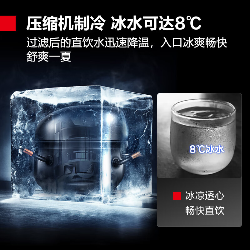 德玛仕(DEMASHI) 商用净水器饮水机SRZ-20/SRZ-2L-L10 一开一冰 RO过滤高清大图