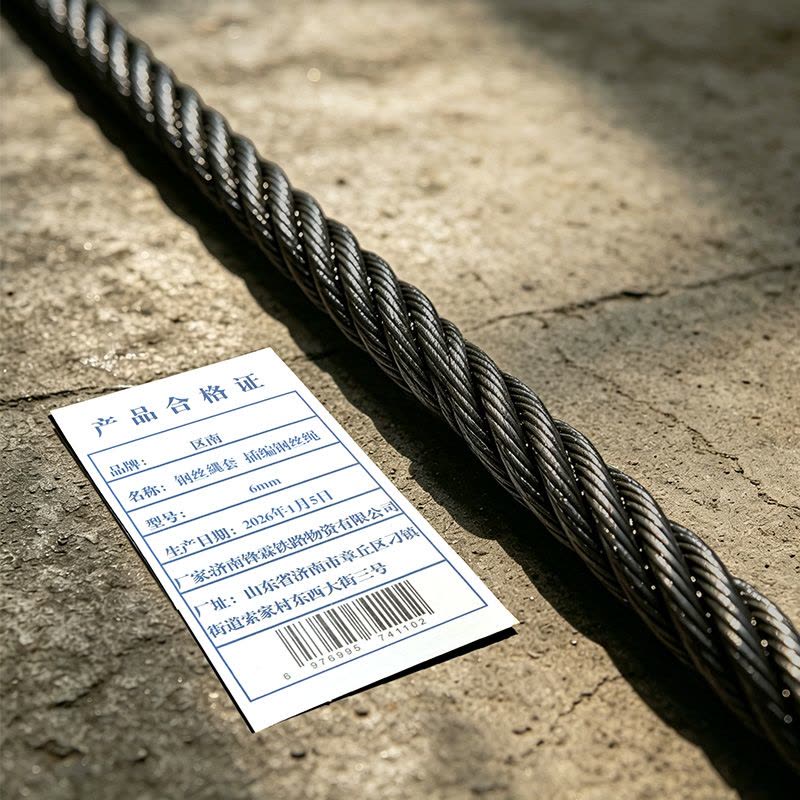 区南 钢丝縄套 插编钢丝绳 6mm 米图片