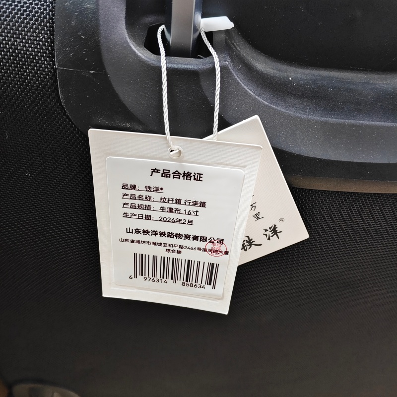 铁洋 拉杆箱 行李箱 牛津布 16寸 个高清大图