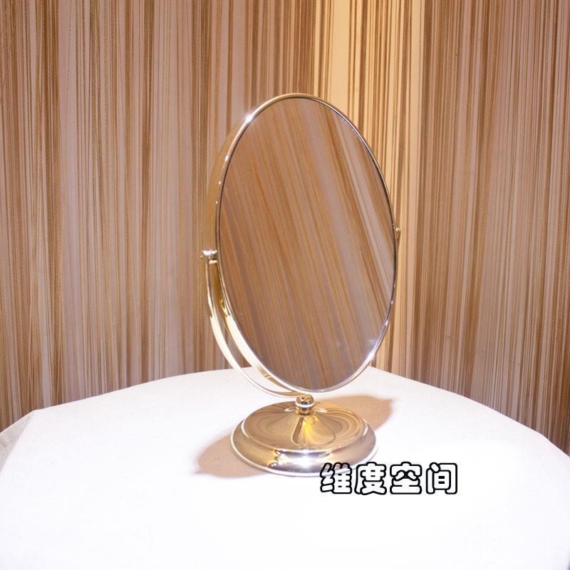 单面椭圆平面镜子231831cm玻眼镜首饰珠宝店镜子柜台双面台式化妆试戴