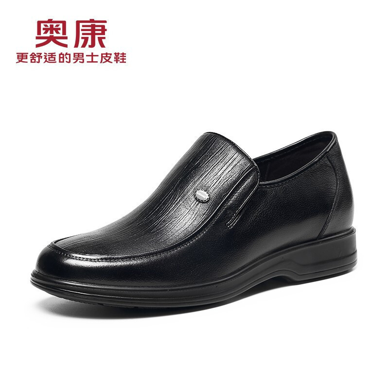 奥康皮鞋内增高男鞋商务正装鞋男士隐形增高休闲增高鞋男高清大图