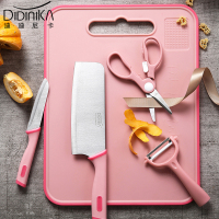 迪迪尼卡(Didinika) 婴儿刀具套装菜板菜刀厨房组合不锈钢宝宝辅食菜板5件套