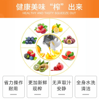 多功能手动压榨汁机不锈钢纳丽雅(Naliya)实力派榨汁器西瓜柠檬橙汁挤压榨汁 加强升级款榨汁机+送100个过滤袋可拆卸