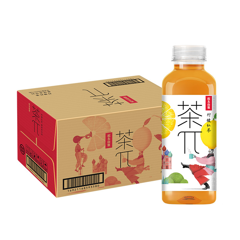 农夫山泉茶π(茶派)果味茶柠檬红茶500ml*15瓶整箱