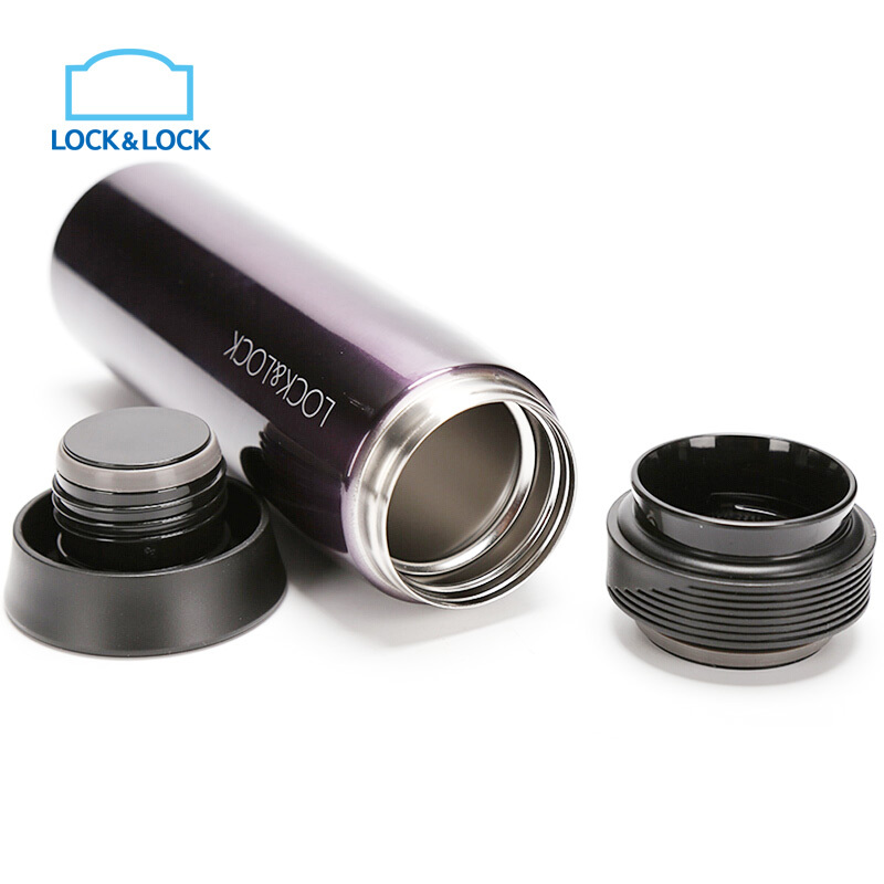 乐扣乐扣(lock&lock)保温杯 LHC4122P 304不锈钢(320ml)紫色高清大图